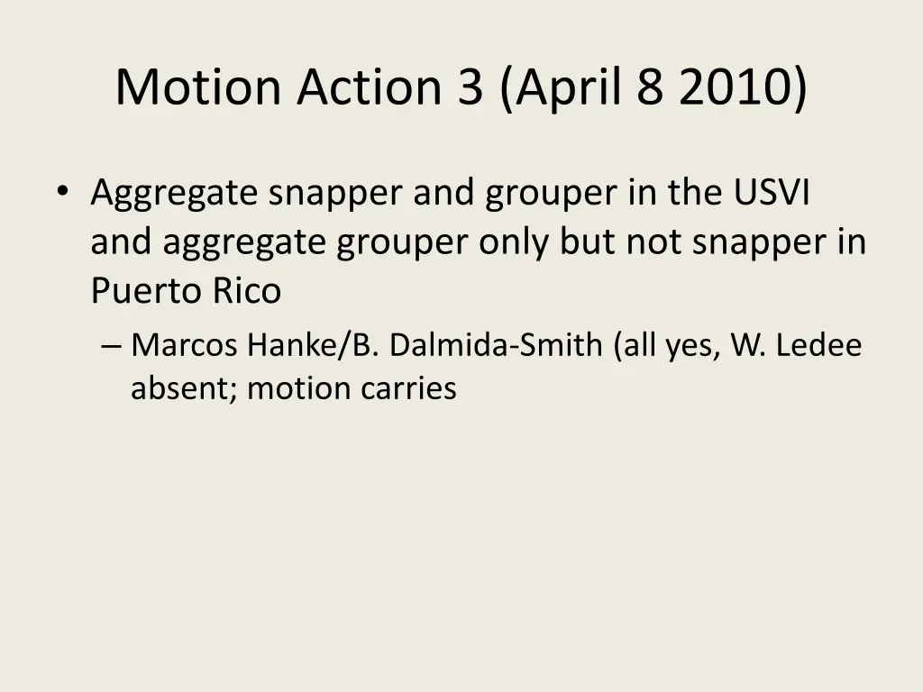motion action 3 april 8 2010