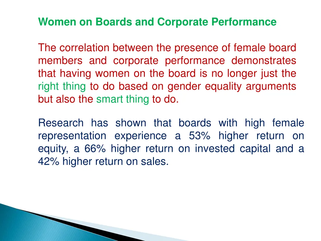 women on boards and corporate performance