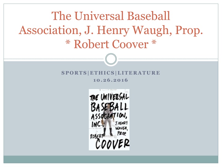 the universal baseball association j henry waugh