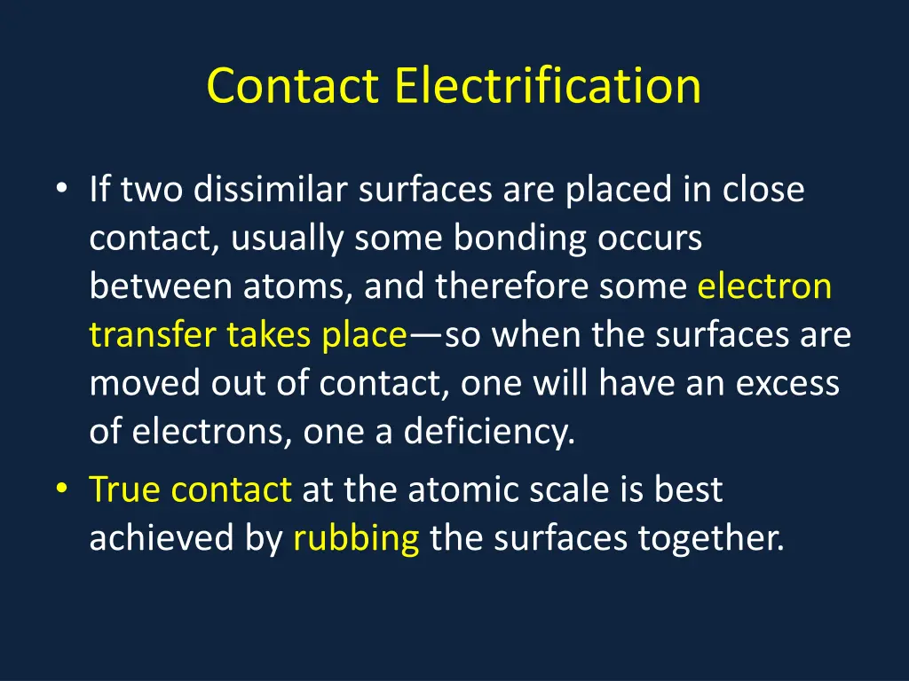 contact electrification