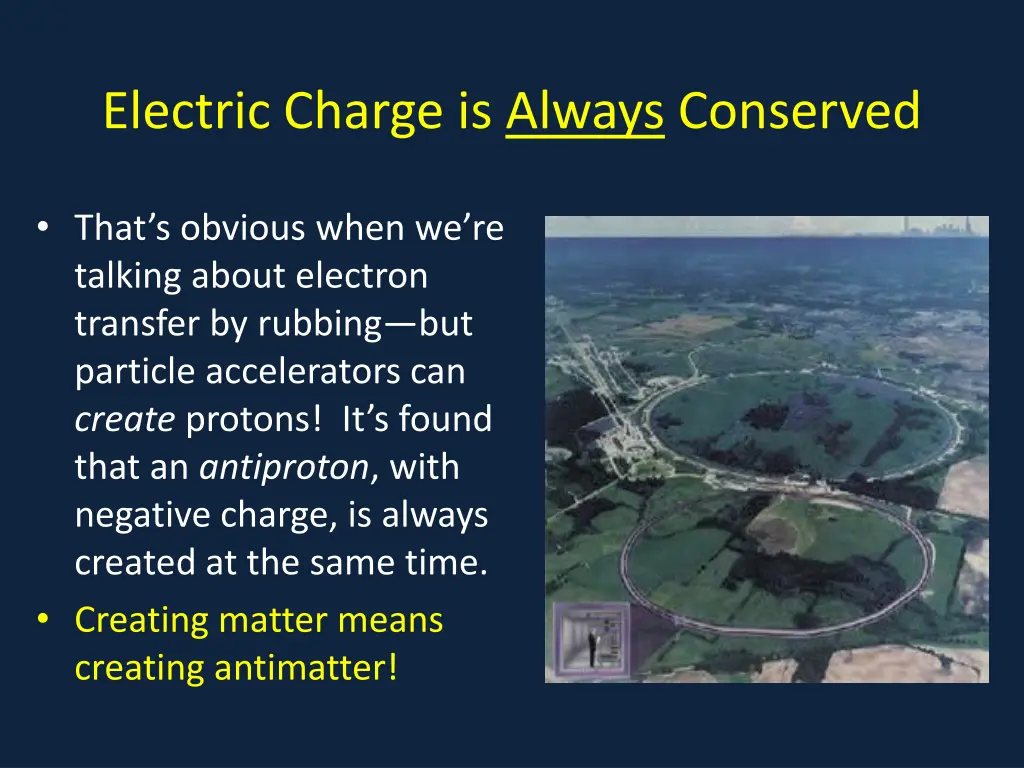 electric charge is always conserved