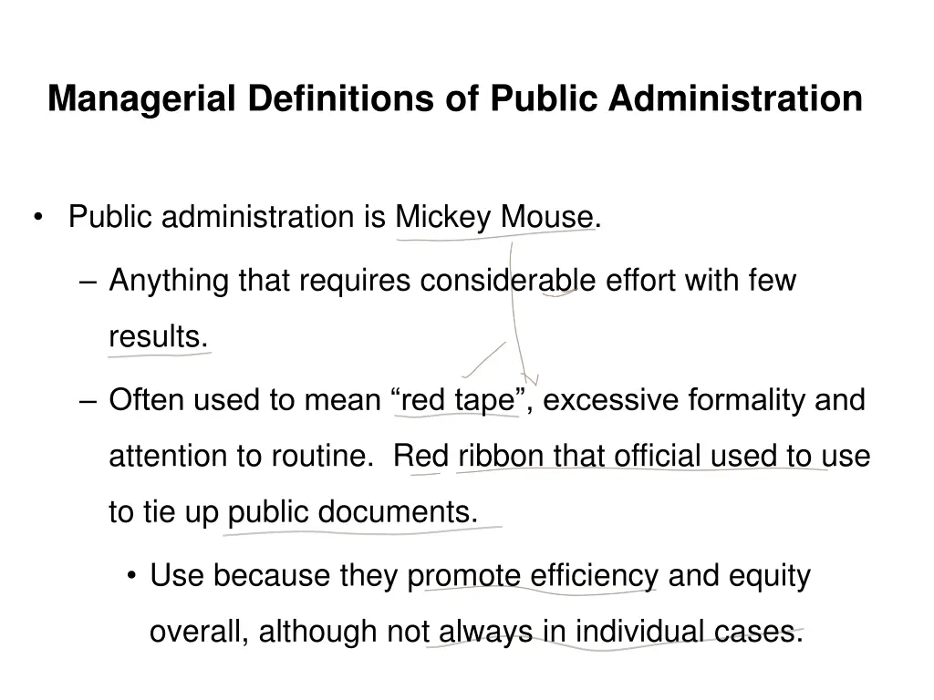 managerial definitions of public administration 2