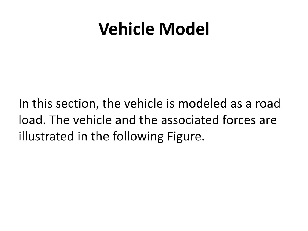 vehicle model