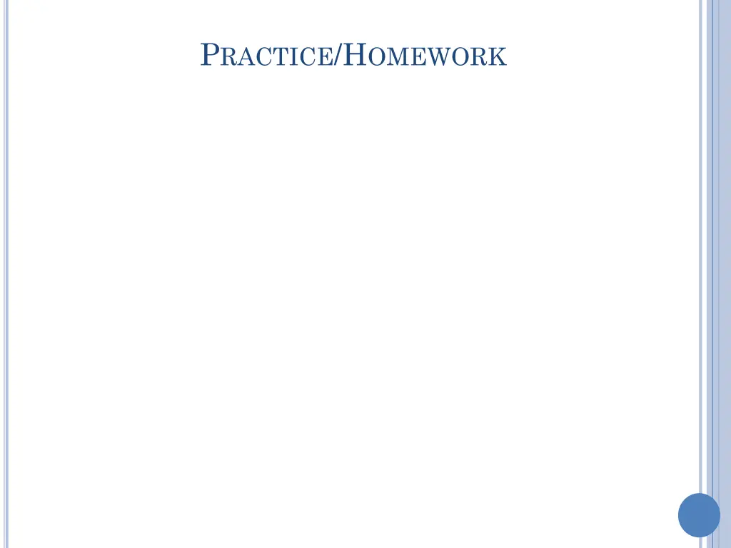 p ractice h omework 1