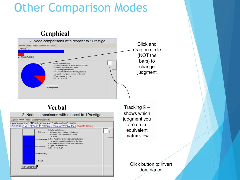 other comparison modes