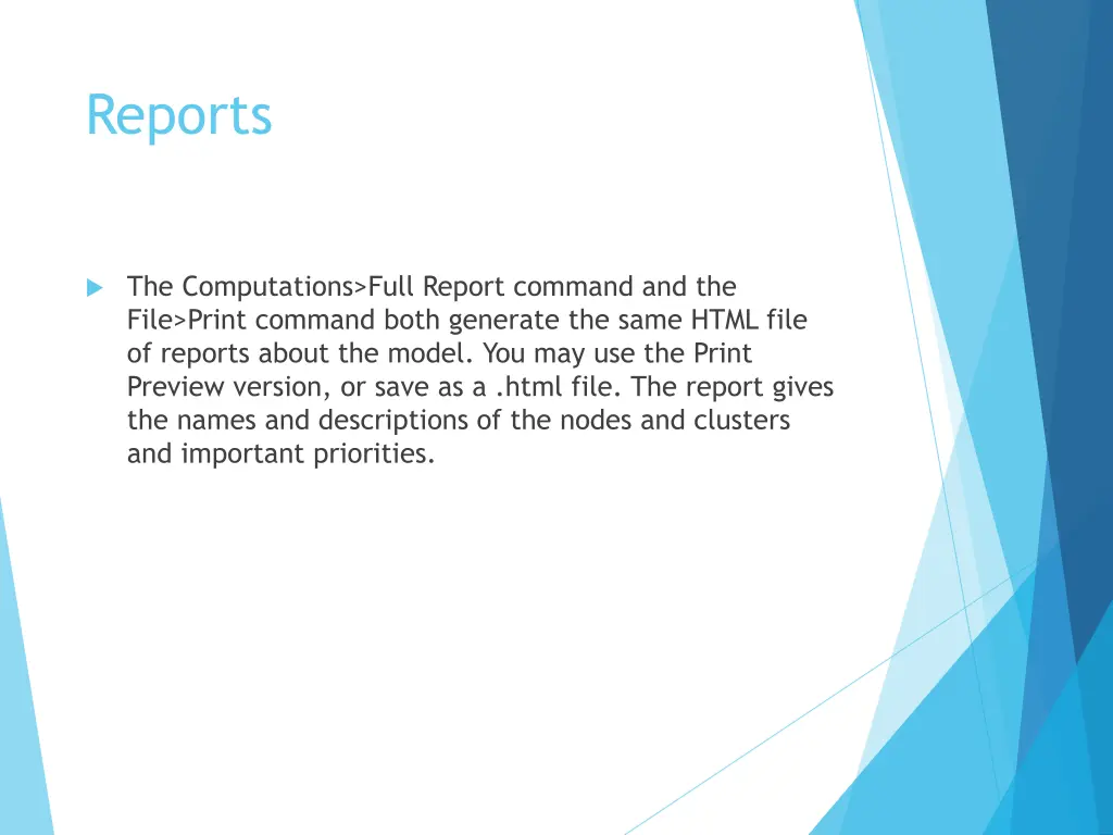 reports