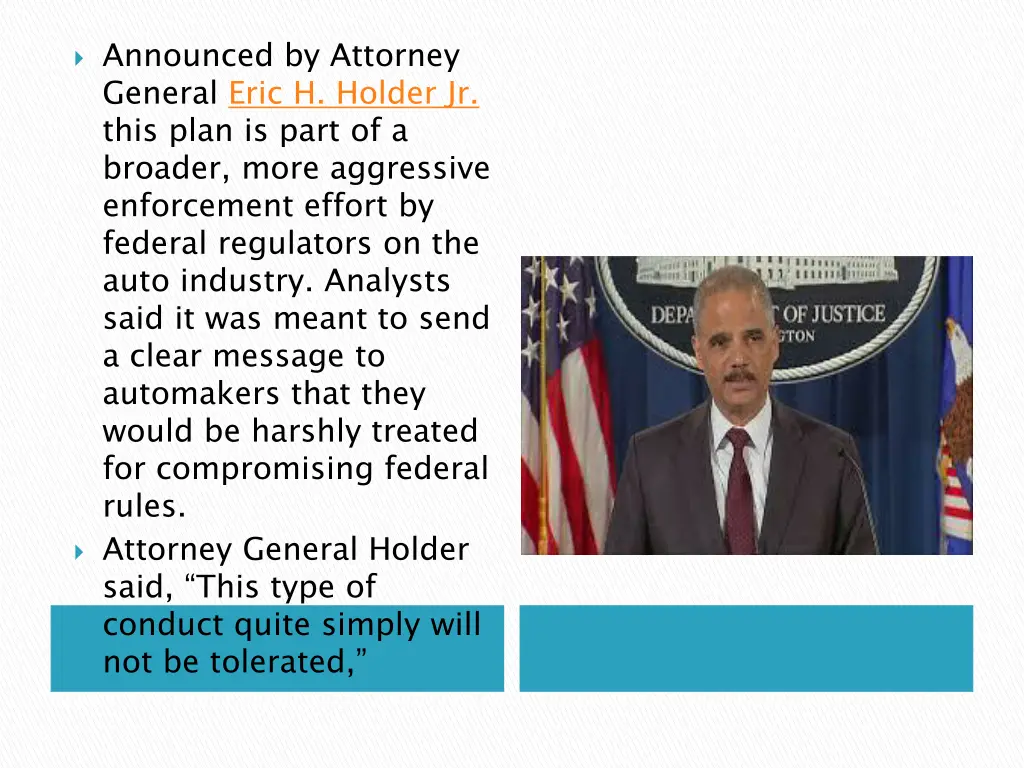 announced by attorney general eric h holder