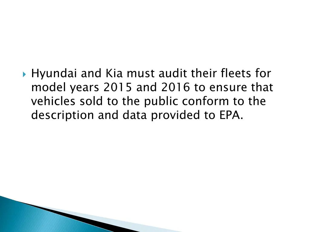 hyundai and kia must audit their fleets for model