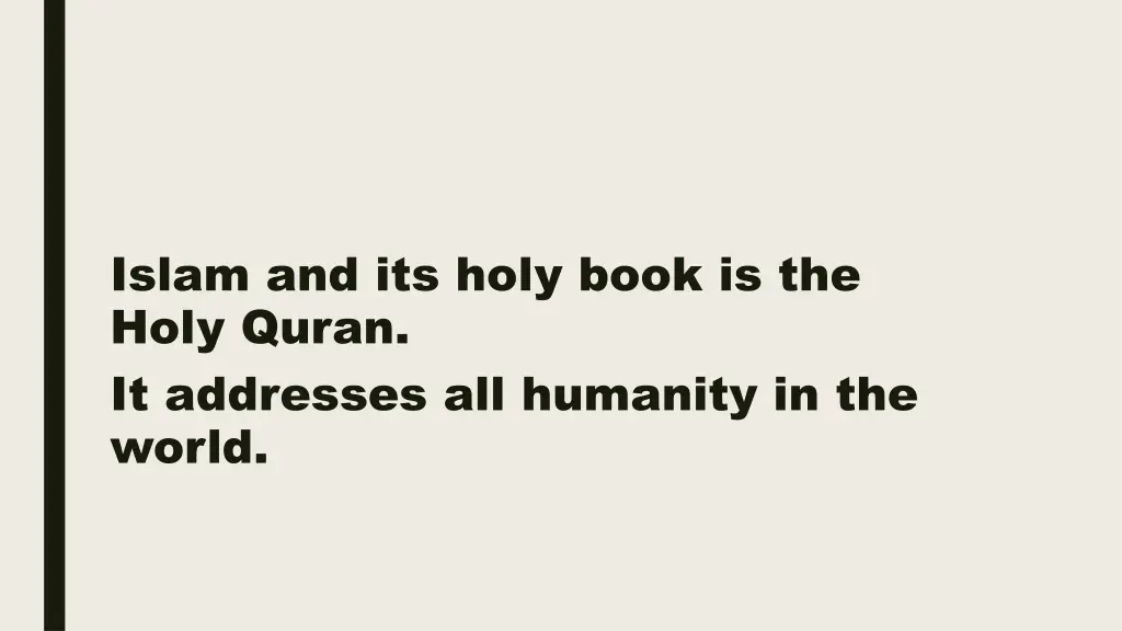 islam and its holy book is the holy quran