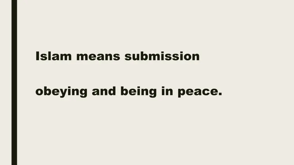 islam means submission