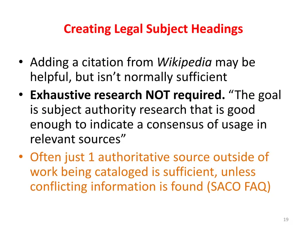 creating legal subject headings 15