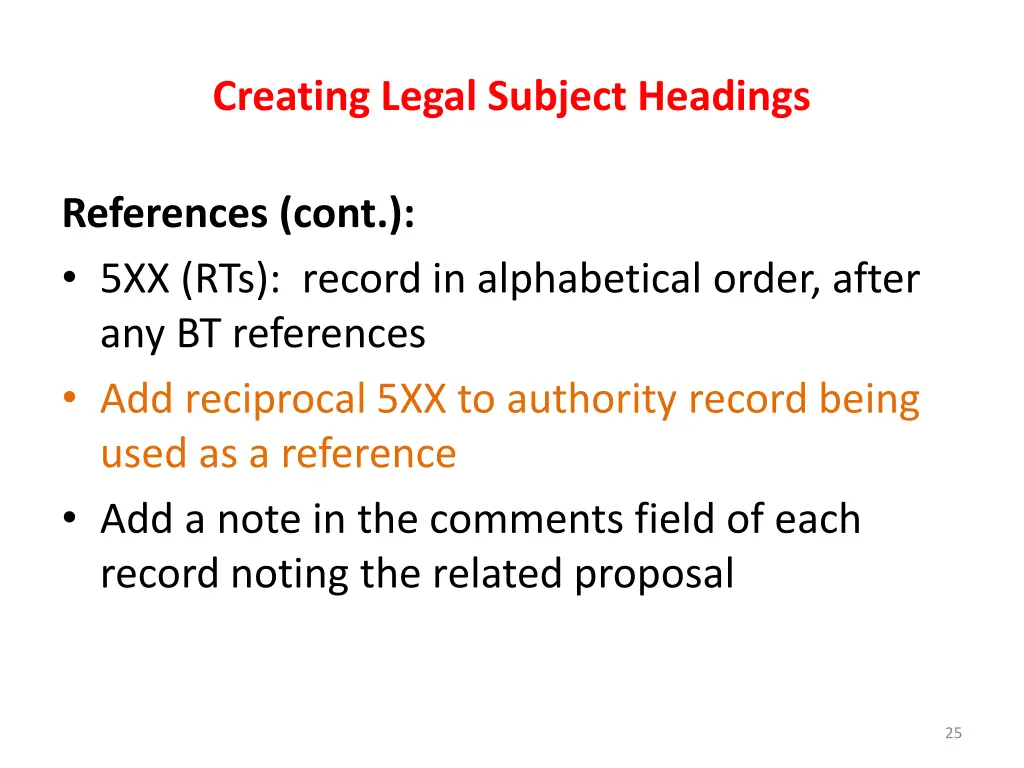 creating legal subject headings 20