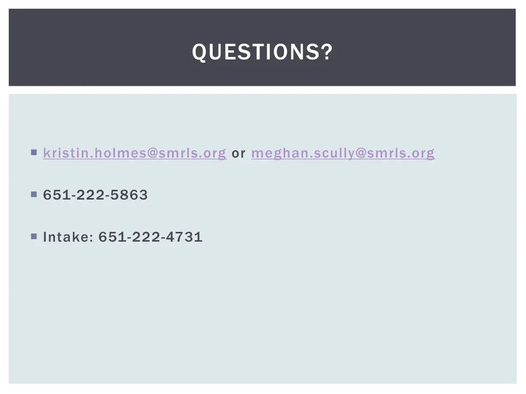 questions