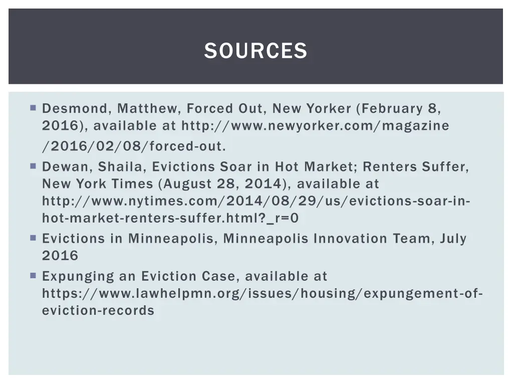 sources