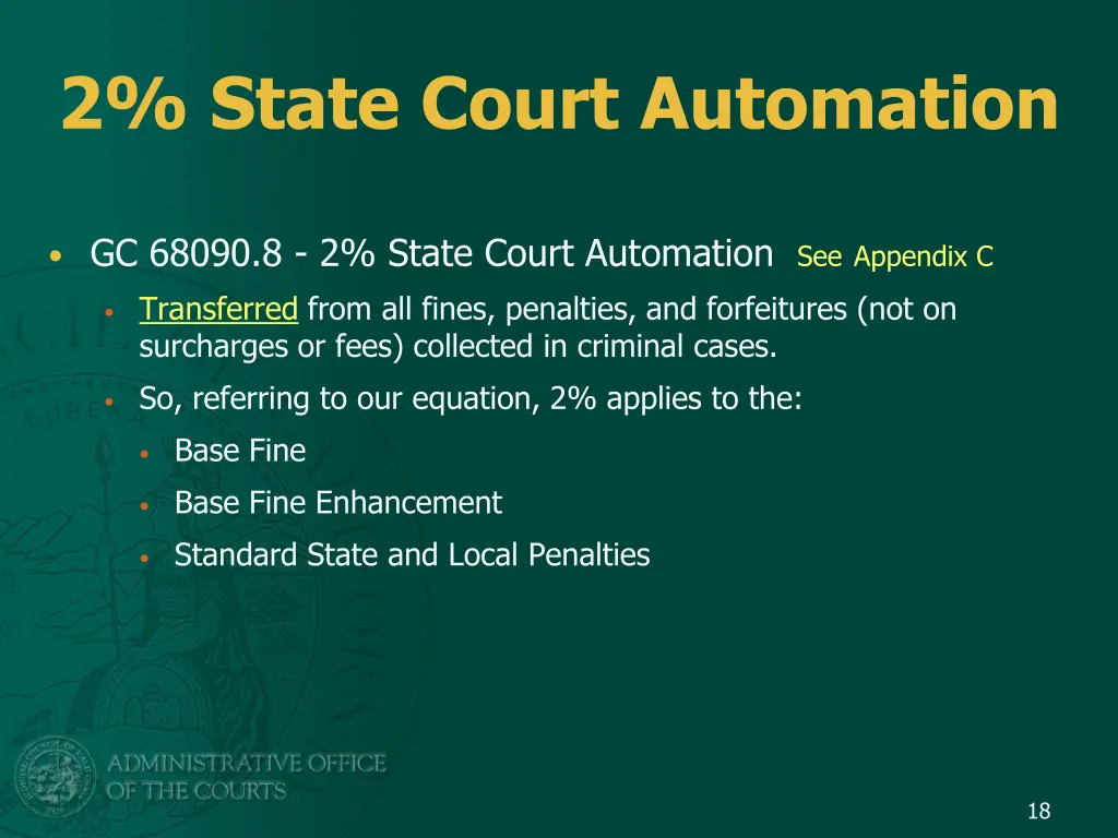 2 state court automation