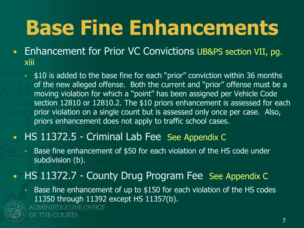 base fine enhancements