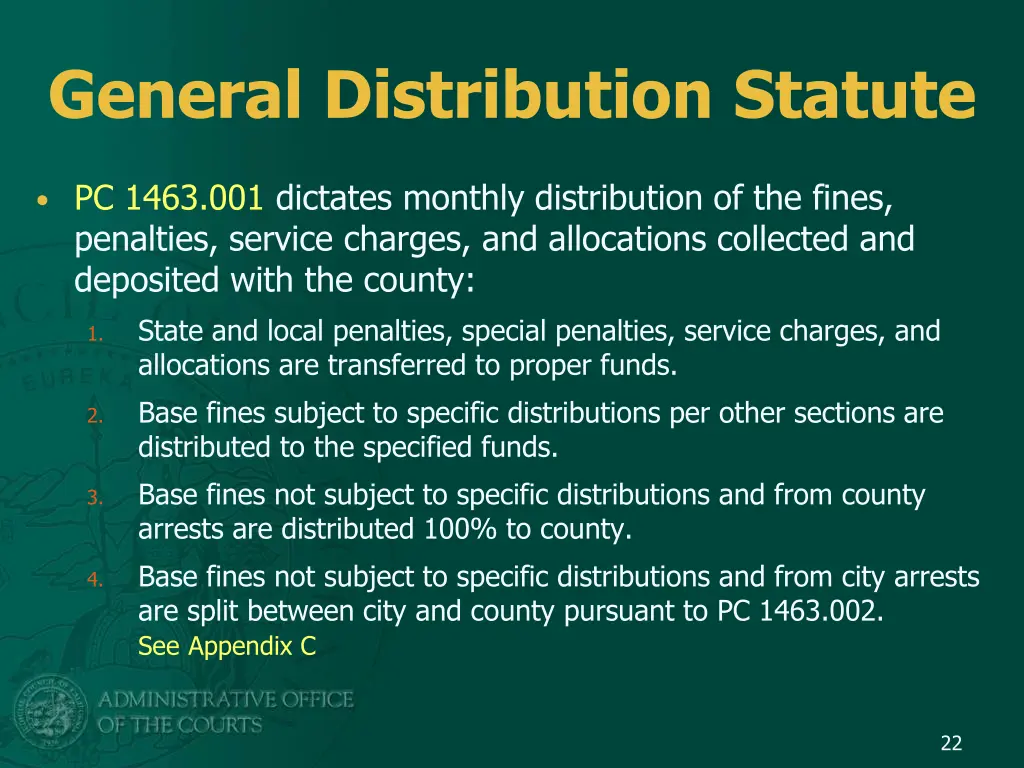 general distribution statute