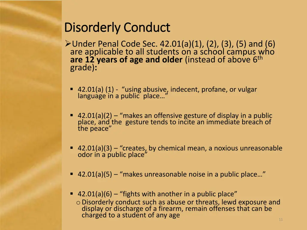 disorderly conduct disorderly conduct under penal