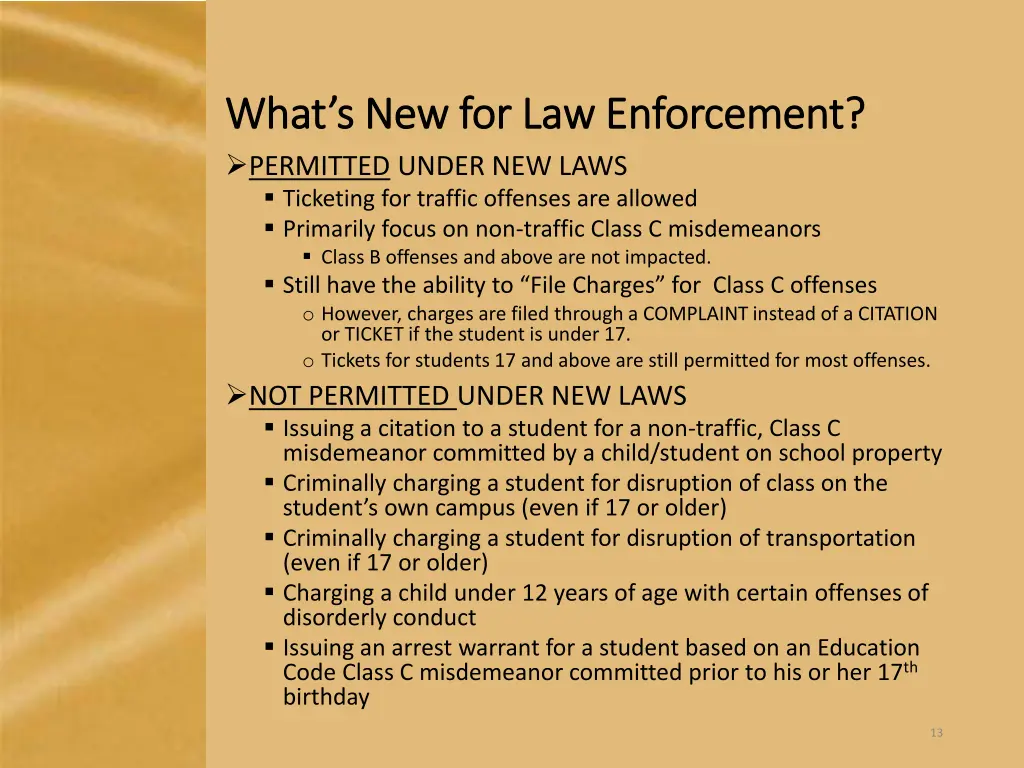 what s new for law enforcement what