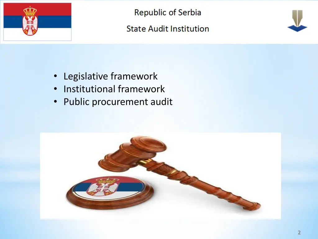 legislative framework institutional framework