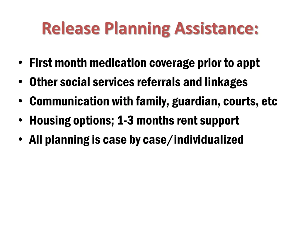 release planning assistance