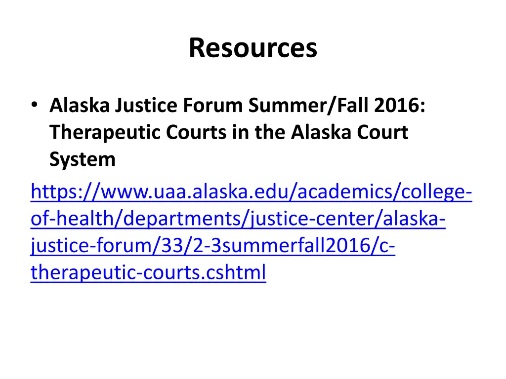 resources
