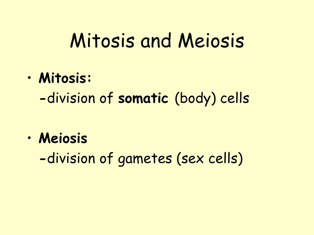 mitosis and meiosis 1