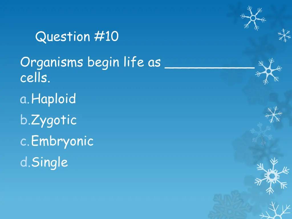 question 10