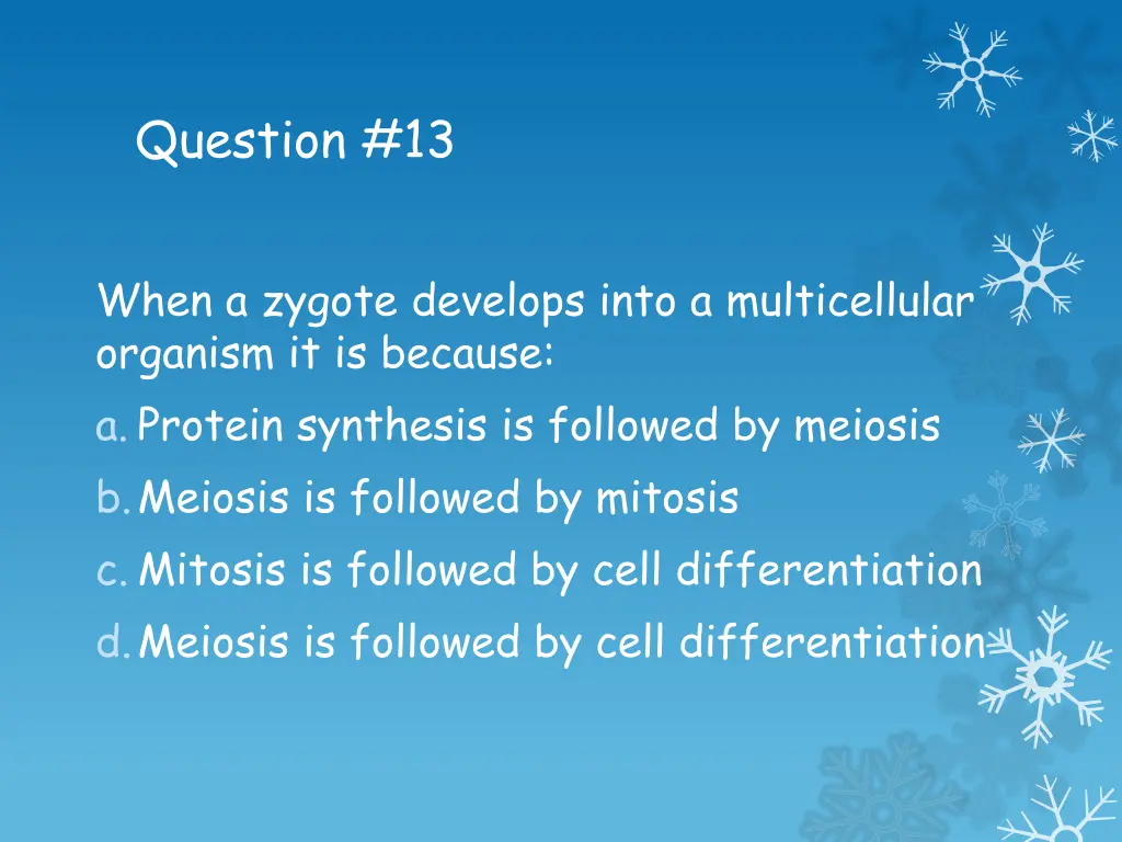 question 13