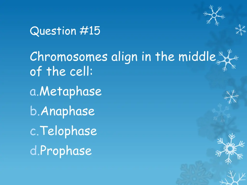 question 15