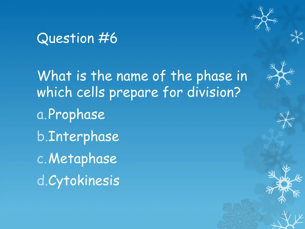 question 6