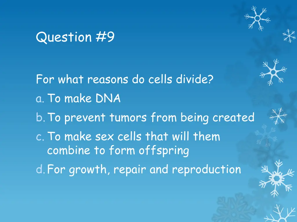 question 9
