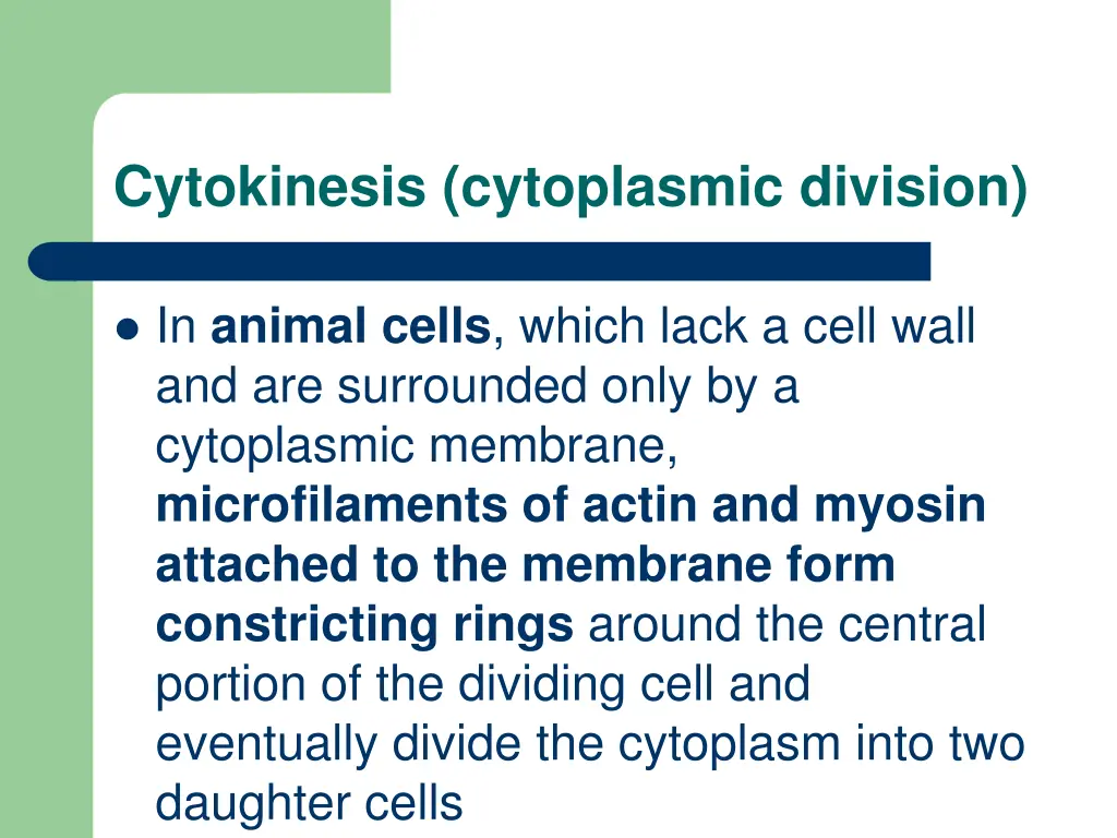 cytokinesis cytoplasmic division 1
