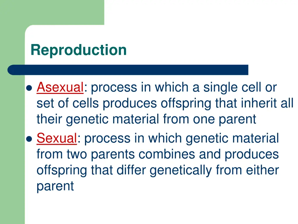 reproduction