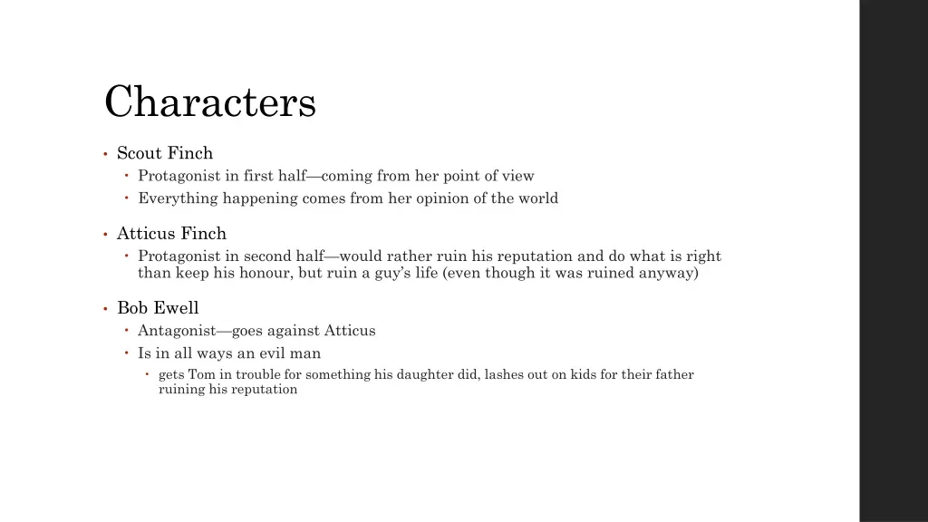 characters