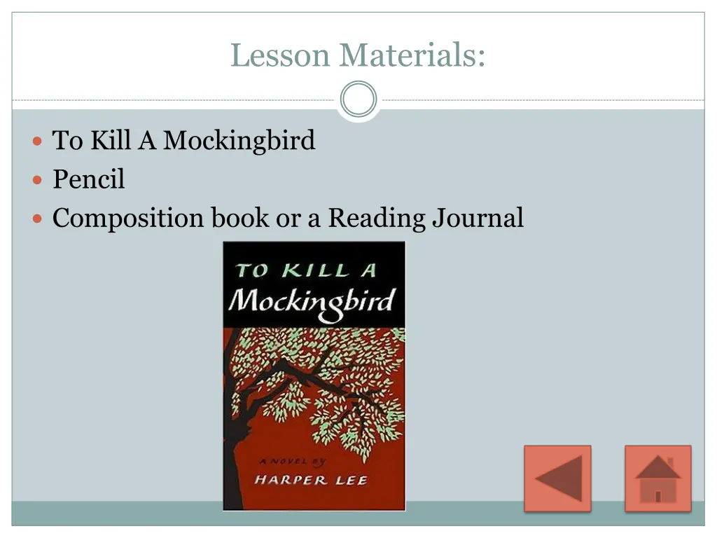 lesson materials