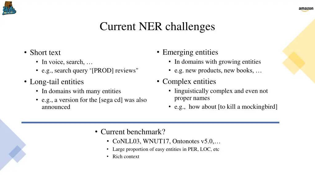 current ner challenges