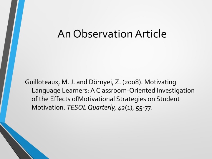 an observationarticle