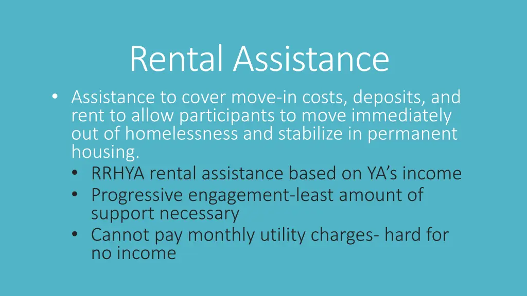rental assistance assistance to cover move