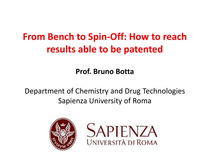 from bench to spin off how to reach results able
