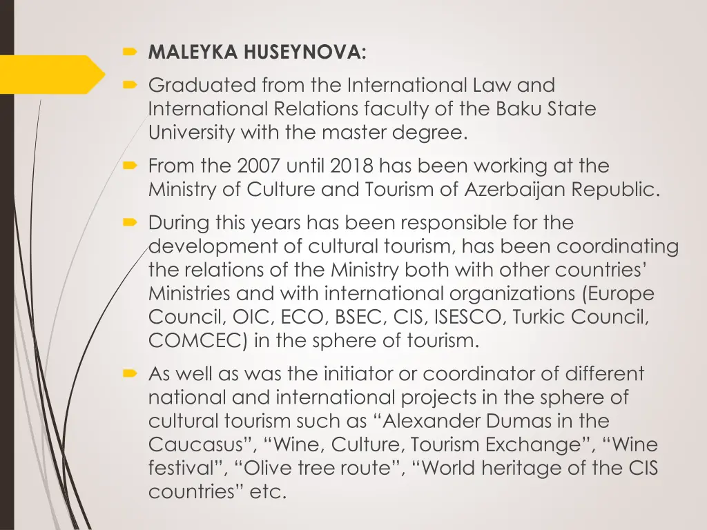 maleyka huseynova graduated from