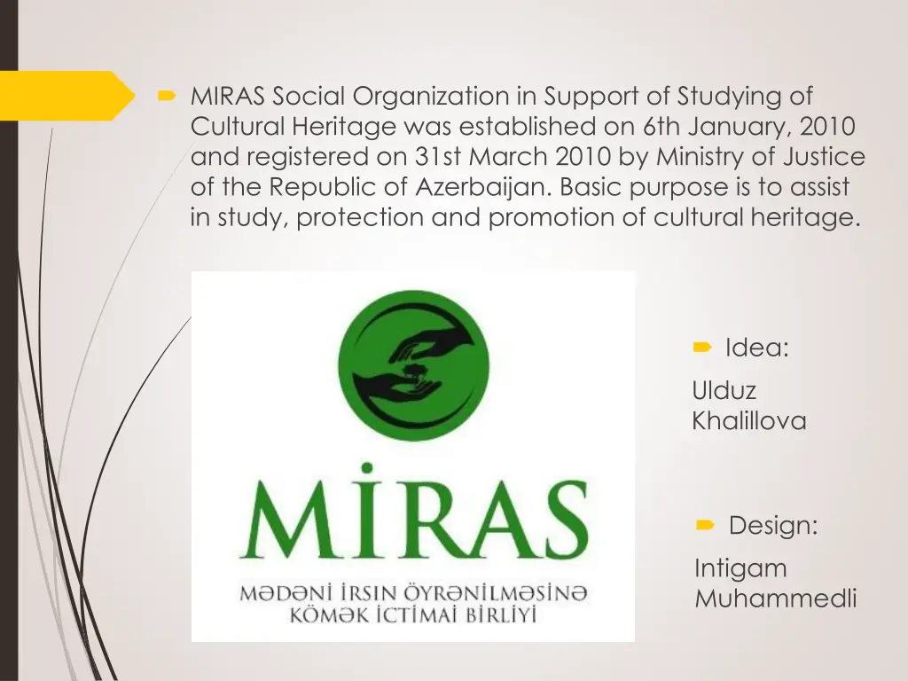 miras social organization in support of studying
