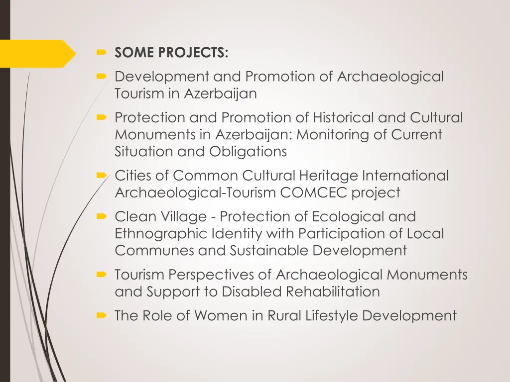 some projects development and promotion