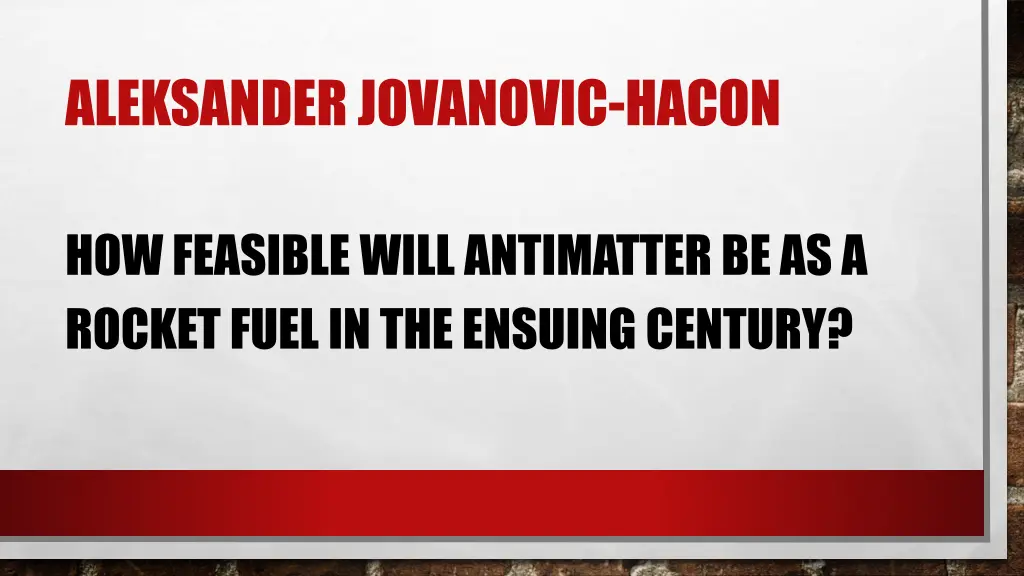 aleksander jovanovic hacon