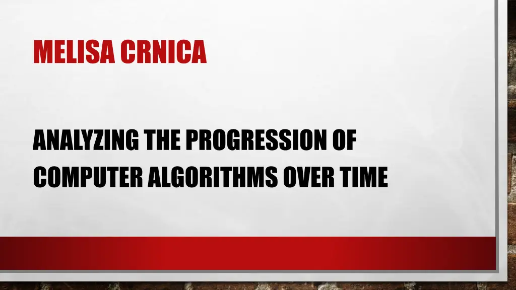 melisa crnica