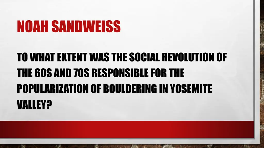 noah sandweiss