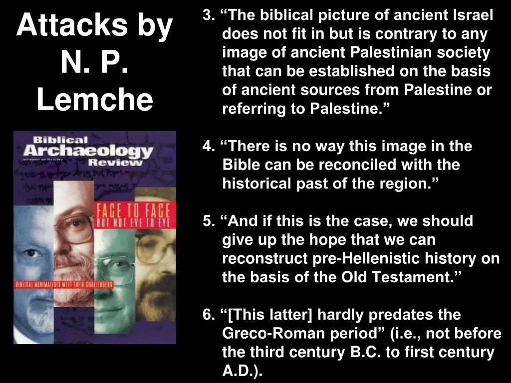 attacks by n p lemche 1