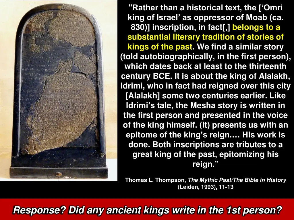 rather than a historical text the omri king