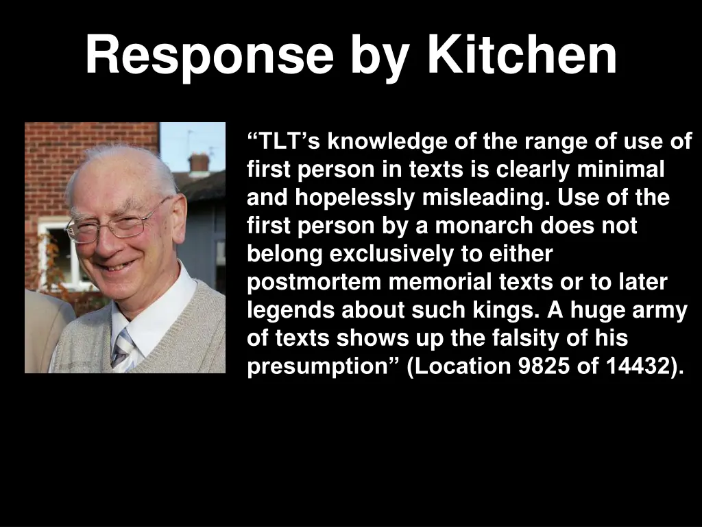 response by kitchen