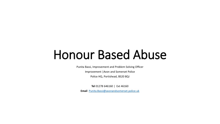 honour based abuse honour based abuse